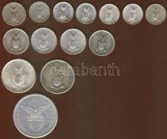 Fülöp szigetek/USA admin. kis tétel 1909-1945. 13db Ag + 1db CuNi 5c (1x) + 10c Ag (6x) + 20c Ag (4x) + 50c Ag (2x) + 1P Ag (1x) T:1,1/2,2/3 (kevés)