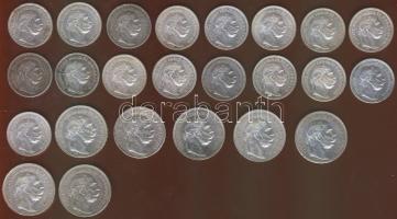 1912-15. 1K Ag (17x) + 2K Ag (7x) T:1,1/2,2+