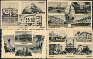 Szatmárnémeti, Satu Mare; - 6 db régi mozaiklap / - 6 pre-1945 multi-view postcards