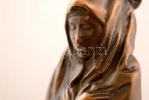 Melocco Miklós (1935-): Kisboldogasszony. Bronz, jelzett, gránit talapzaton, utánöntés, m:25 cm