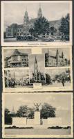 Budapest XX. Pesterzsébet, - 3 db régi képeslap / - 3 pre-1945 postcards