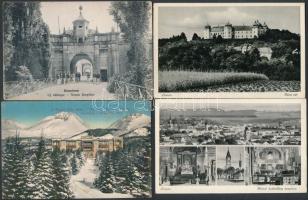 9 db RÉGI felvidéki városképes lap, több Losonc / 9 pre-1945 Upper Hungarian town-view postcards