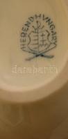 Herendi Viktória mintás porcelán tojás, kézzel festett, hibátlan, jelzett, 8x5x5 cm
