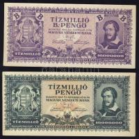 1945. 10.000.000P + 10.000.000B.-pengő T:I-