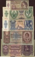 19db klf pengő/infla bankjegy T:I-,II+ Csak egyszer hajtott (többsége),II