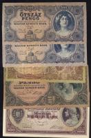19db klf pengő/infla bankjegy T:I-,II+ Csak egyszer hajtott (többsége),II