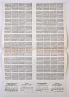 Budapest ~1945. "Magyar Nemzeti Bank" részvényhez tartozó szelvényutalvány, hiánytalan T:I...