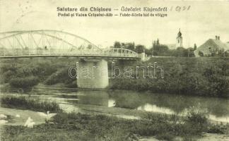 Kisjenő, Chisineu-Cris; Fehér-Kőrös híd és völgye / bridge and valley