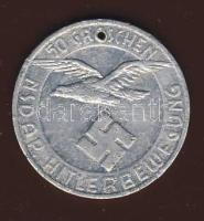 Ausztria 50Gr Alu segélypénz "NSDAP-Hitler Bewegung" T:2 j