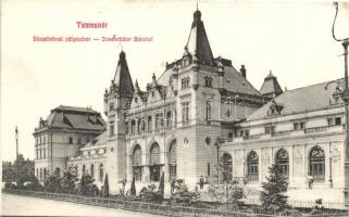 Temesvár, Timisoara; Józsefvárosi pályaudvar, vasútállomás / railway station  (EK)