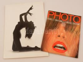 cca 1975 Marinkay István: Hátrahajló akt, pecséttel jelzett vintage fotó, hozzáadva a Photo 1986/2. számát, amely 33 finoman erotikus fotót tartalmaz