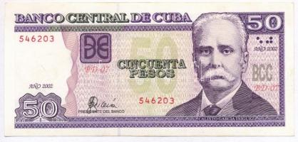 Kuba 2002. 50P T:II Cuba 2002. 50 Pesos C:XF Krause 121A