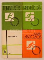 Verseny és Játékszabályok, 4 kötet: Kézilabdázás, Kosárlabdázás, Labdarúgás, Teniszezés. Budapest, 1970-1986, Sport. Kiadói papírkötés. Jó állapotban.