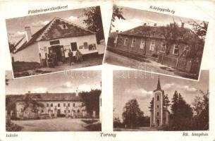 Torony, Földmívesszövetkezet, Körjegyzőség, iskola (fa)