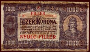 1923. 1000K 8f fny-sal T:III-/IV+