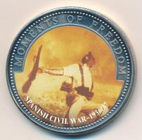 Libéria 2001. 10$ "Szabadság pillanatai - Spanyol polgárháború" multicolor T:PP Liberia 2001. 10 Dollars "Moments of Freedom - Spanish Civil War" multicolor C:PP