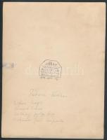 1934 Budapest, Pátria kávéház, Vacsorázó társaság, Diskay fotó, pecséttel jelzett, hátoldalon felira...
