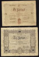 1948-49. kistétel "Kossuth-bankó" 30kr T:II, 2Ft T:II, 5Ft T:II/III, 10Ft T:II/III(1x), T:...