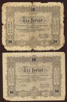 1948-49. kistétel "Kossuth-bankó" 30kr T:II, 2Ft T:II, 5Ft T:II/III, 10Ft T:II/III(1x), T:...