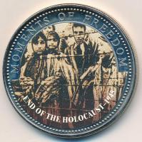 Libéria 2001. 10$ "Szabadság pillanatai - Holokauszt vége 1945." multicolor T:PP ujjlenyomat Liberia 2001. 10 Dollars "Moments of Freedom - End of the Holocaust 1945" multicolor C:PP fingerprint