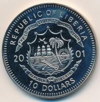Libéria 2001. 10$ "Szabadság pillanatai - Holokauszt vége 1945." multicolor T:PP ujjlenyom...