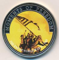 Libéria 2001. 10$ "Szabadság pillanatai - A második világháború vége 1945." multicolor T:PP  Liberia 2001. 10 Dollars "Moments of Freedom - The end of World War II 1945" multicolor C:PP