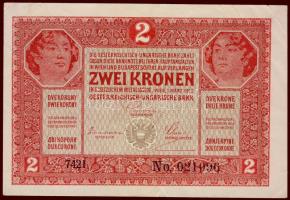 1917. 2K "7000" feletti sorszámmal, "törvéky" lemezhibával T:II