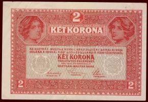 1917. 2K "7000" feletti sorszámmal, "törvéky" lemezhibával T:II