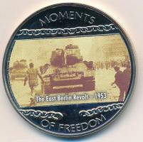 Libéria 2004. 10$ "Szabadság pillanatai-A kelet-berlini népfelkelés 1953." multicolor T:PP Liberia 2004. 10 Dollars "Moments of Freedom-The East Berlin Revolt 1953." multicolor C:PP