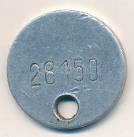 DN "HKI kapukulcs" Al zseton, sorszámozott T:2