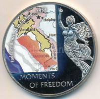 Libéria 2006. 10$ "Szabadság pillanatai - Indokína függetlensége 1954" multicolor T:PP  Liberia 2006. 10 Dollars "Moments of Freedom-Independence of Indochina 1954" multicolor C:PP