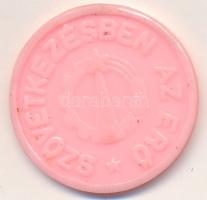 ~1970-1980. "ÁFÉSZ - Törökszentmiklós / Szövetkezésben az erő" 100 névértékű műanyag zseto...