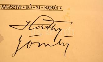 1933 Gödöllői Jamboree, oklevél csendőrszázadosnak a jó munka elismeréséül. Táborparancsnoki pecsétt...