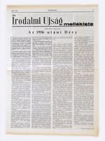 1986 Az Irodalmi Ujság. Szerk.: Méray Tibor. Benne: Az Irodalmi Újság mellélete: Sneé Péter Az 1956 ...