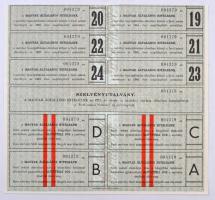 Budapest 1926. "Magyar Általános Hitelbank" részvénye egyenként 50P-ről, szelvényekkel, bé...