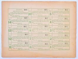 Gyula 1943. "Gyulai Fürdő és Üdülő Részvénytársaság" részvénye 100P-ről, szelvényekkel kül...