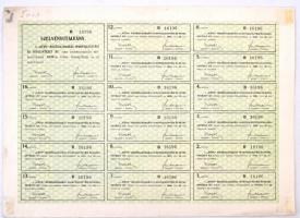 Budapest 1924. "KÉVE Mezőgazdasági Iparfejlesztési és Hitelintézet Rt." 25 részvénye egyen...