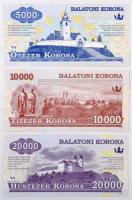 2012. 500K "Balatoni Korona" helyi pénz, "000000" sorszámmal, "MINTA" ...