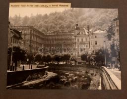 cca 1960 Egy csehországi IBUSZ társasutazás képei, nylon mappában, változó méretben, jó állapotban