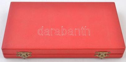 ~1970-1980. "Munkásévek emlékére" Br plakett, eredeti sérült tokban. Szign.: CSP (70x138mm...