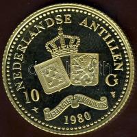 Holland Antillák 1980. 10G Au 6,72g T:PP csak 6000db!