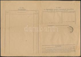 1944 Bp., Alkalmatlanság miatt leszerelt katona számára kiállított menetlevél
