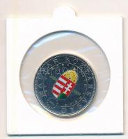 2004. 50Ft Cu-Ni Magyarország az EU tagja színezett címer T:2 karc. Adamo FOEM3 var.