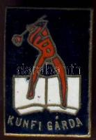 1946-48. "szoc-dem." "Kunfi Gárda" zománcozott kitűző T:1