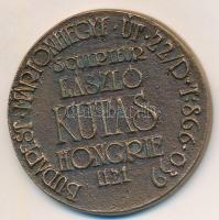 Kutas László (1936-) DN "Mary Poppins" Br névjegyérem (41,5mm) T:2 patina