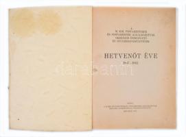 1943 A Magyar Királyi Postamesterek és Postamesteri Alkalmazottak Országos Önsegélyező és Nyugdíjegy...