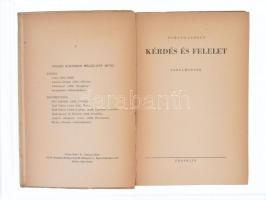 Somlyó György: Kérdés és felelet. Tanulmányok. Budapest, é.n., Franklin. Kiadói papírkötés, foltos b...
