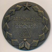 DN. MSZMP PB - Pártmunkáért Br plakett, nem eredeti tokban (59mm) T:2