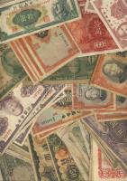 Kína nagy tétel főleg 1945 előtti bankjegyek benne igen kevés modern összesen több, mint 500db T:II,...