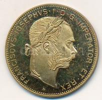 Ausztria DN "Ferenc József" aranyozott zseton. "FRANCISCVS IOSEPHVS I D G IMPERATOR ET REX" (21mm) T:2